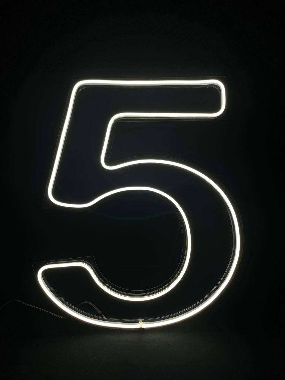 Número 5 LED