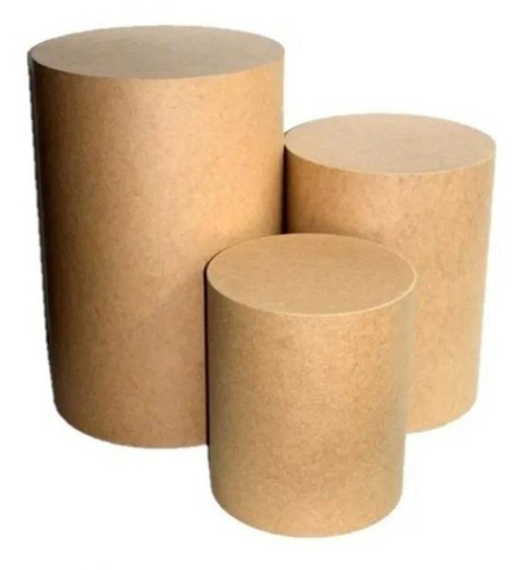 Trio Cilindros MDF Cru