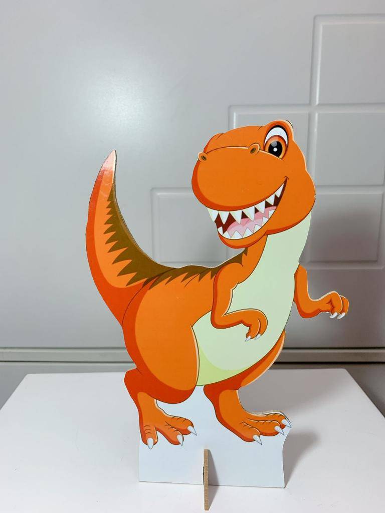 Display Dinossauro Rex Laranja
