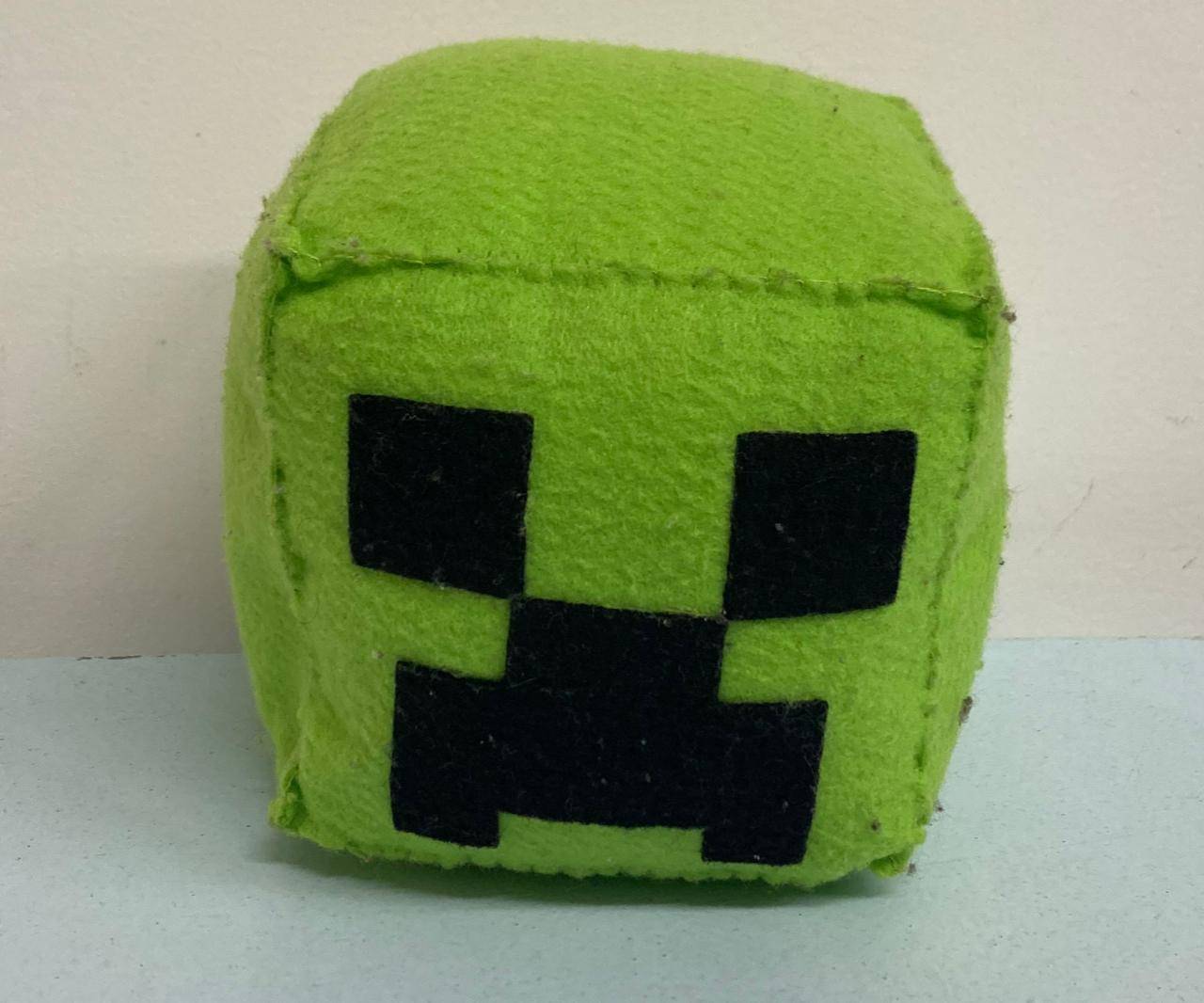 Cabeça Monstro Verde Minecraft Feltro