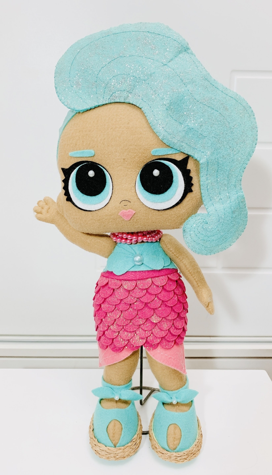 Boneca Lol Sereia Feltro