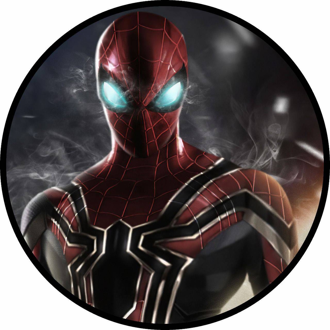 Painel Homem Aranha Preto/Escuro