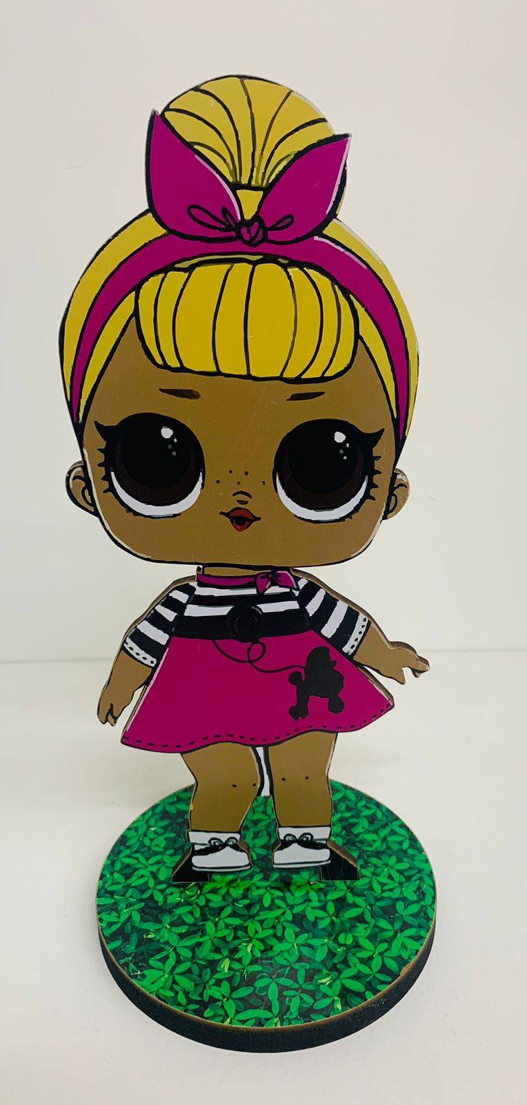 Display Lol Cabelo Loiro Coque MDF