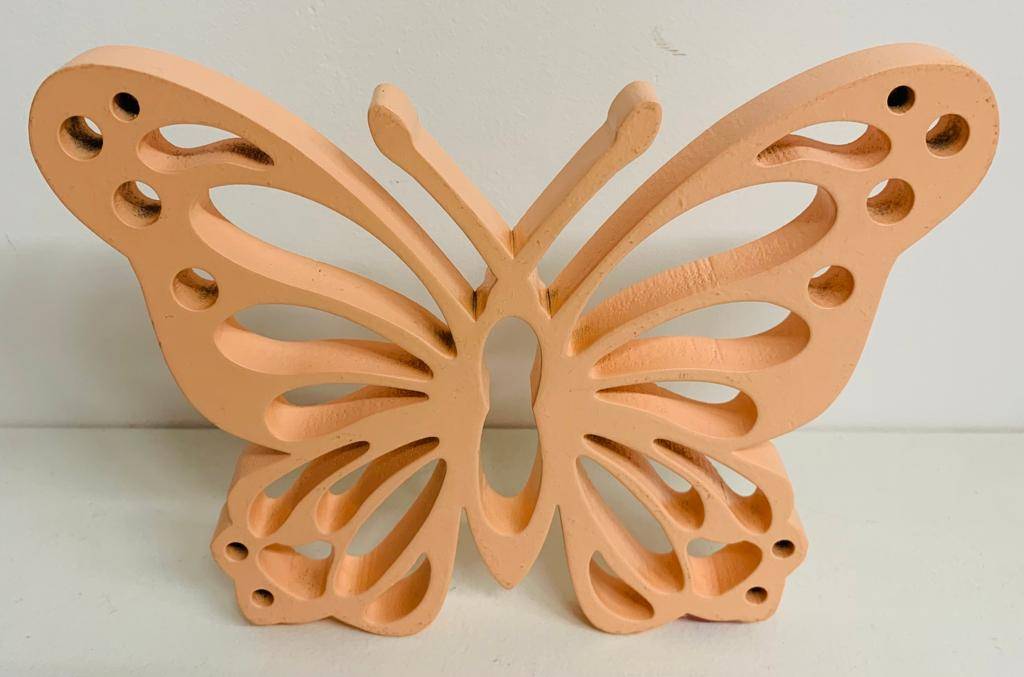 Borboleta Pêssego Candy MDF