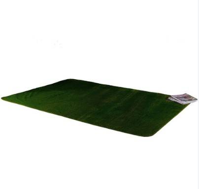 Tapete Verde Escuro Felpudo