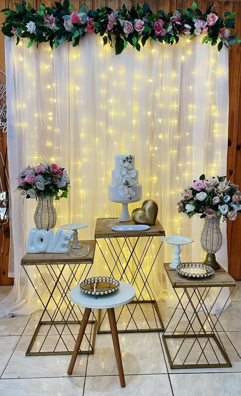 KIT CASAMENTO ROSA E BRANCO 