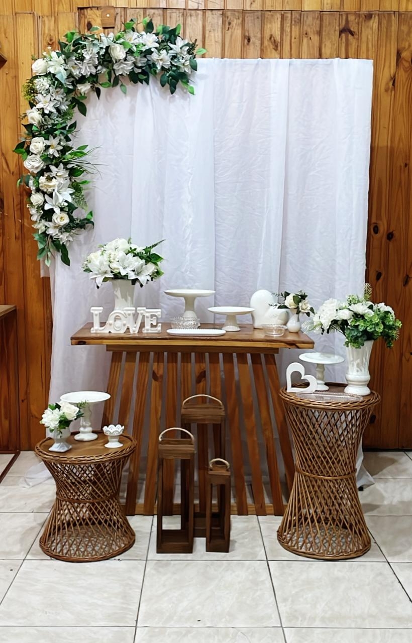 CASAMENTO RUSTICO BRANCO E VERDE