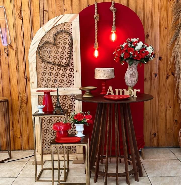 CASAMENTO VERMELHO E DOURADO