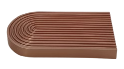 BANDEJA EM ACRÍLICO ARCO ROSE GOLD 22X11,5