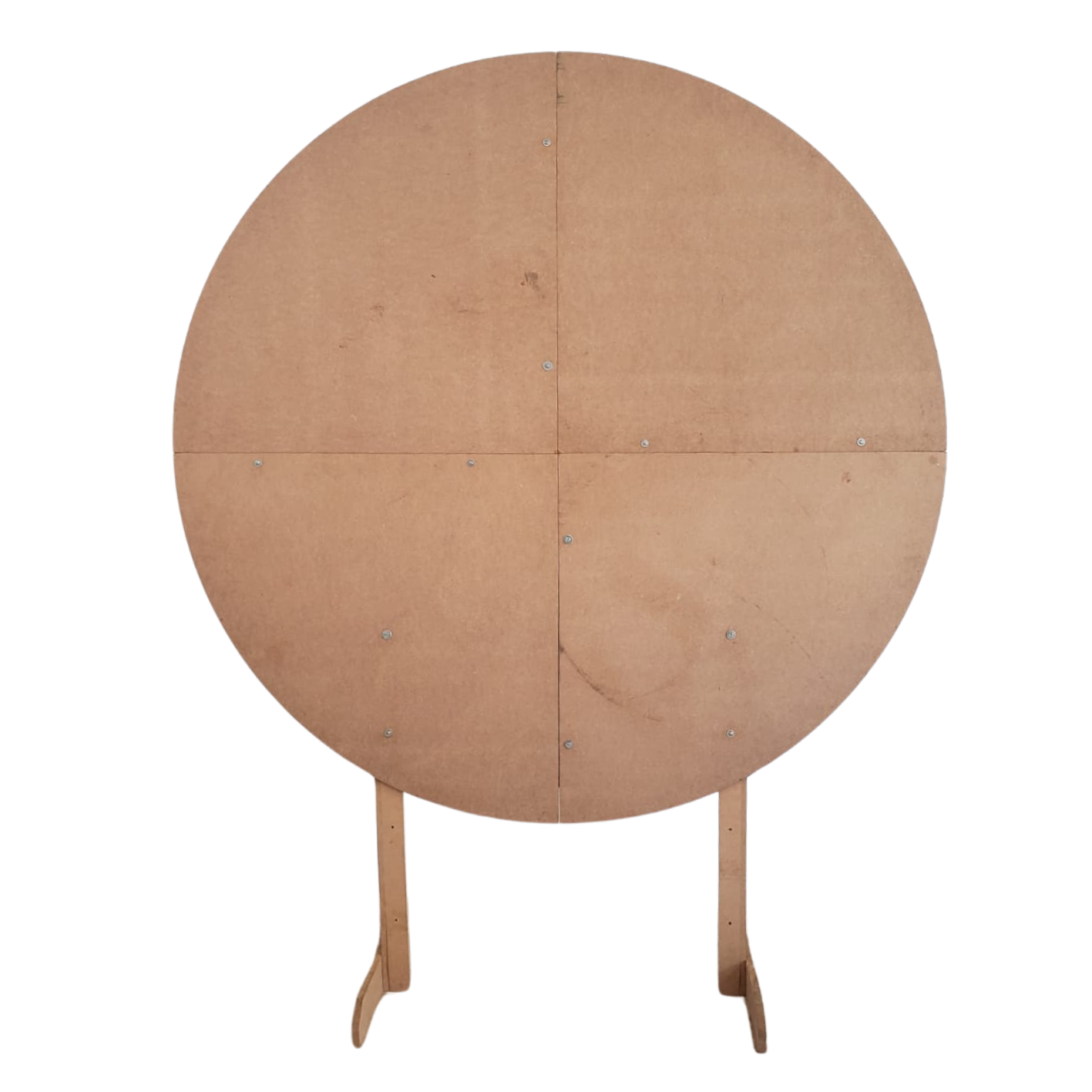 ESTRUTURA REDONDA PAINEL EM MADEIRA 1,50X1,50X2,0  C/14 PARAFUSOS