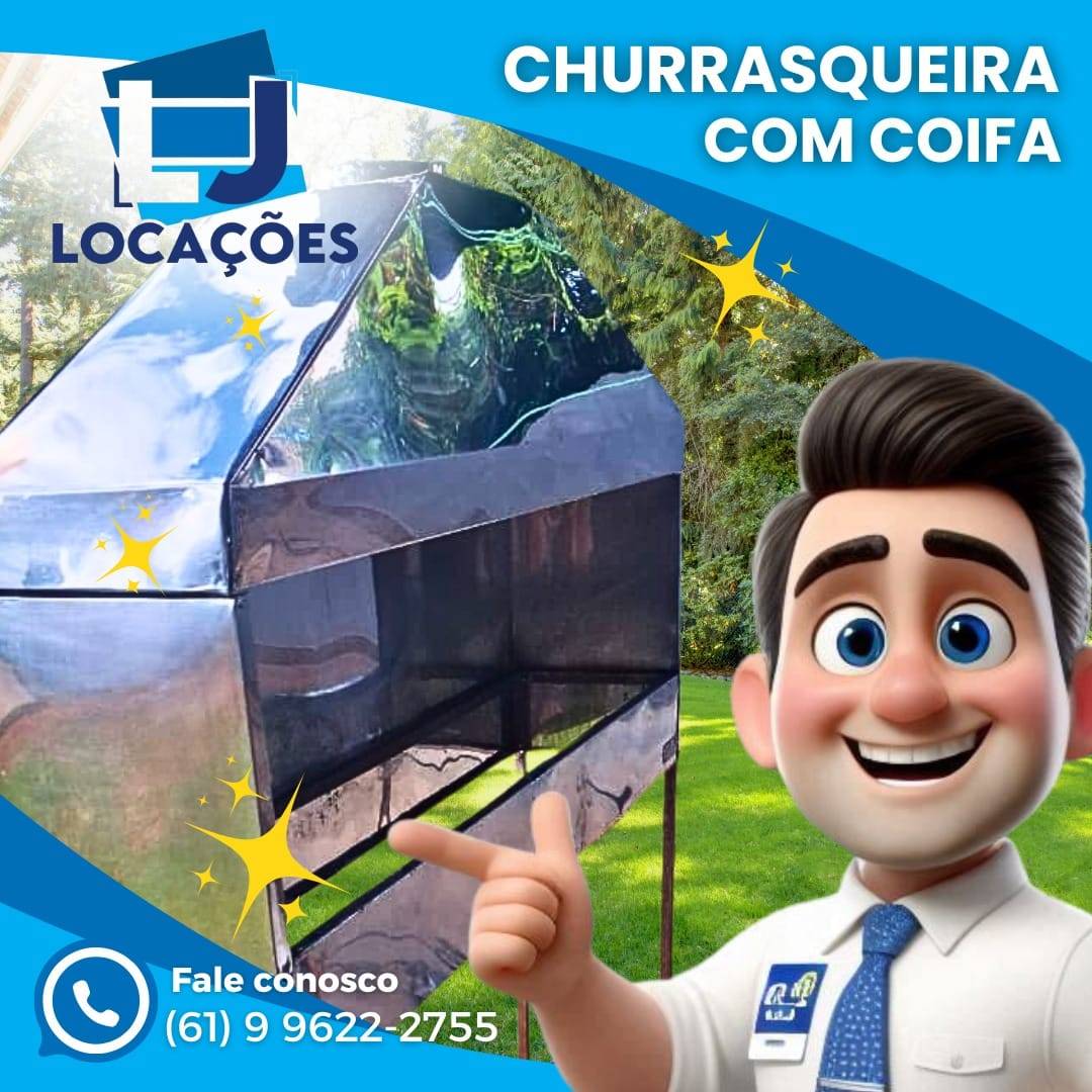 Churrasqueira para espetinho com Coifa