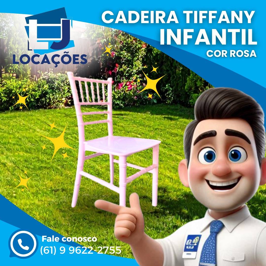 Cadeira Tiffany  Infantil Cor Rosa