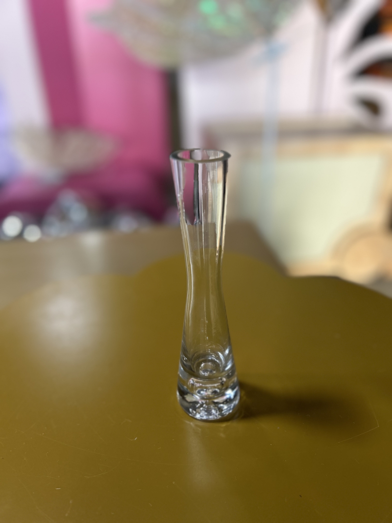 vaso tubo transparente novo