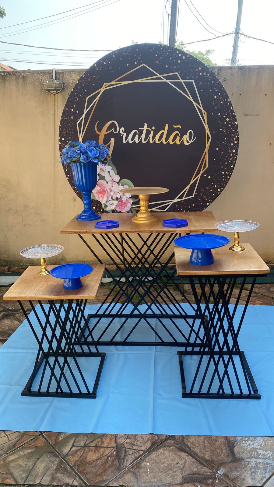 gratidão Mesa de ferro