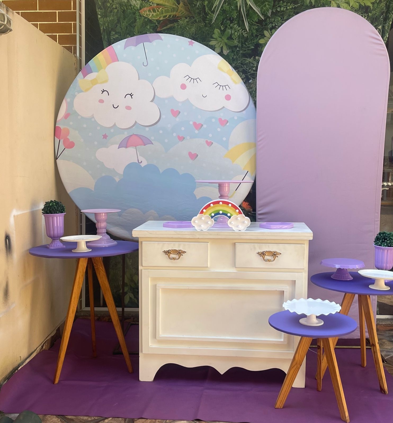 Chuva de benção (lilas)