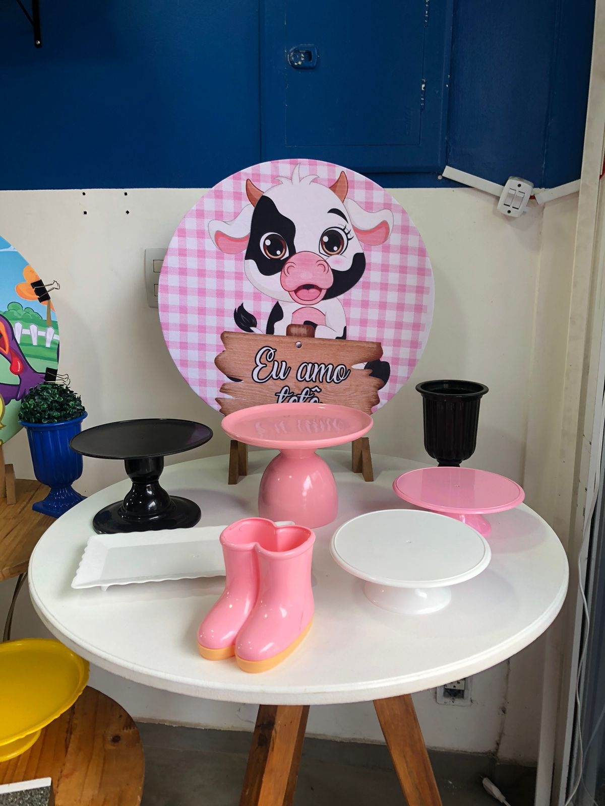 Mini kit festa Vaquinha eu amo Tetê