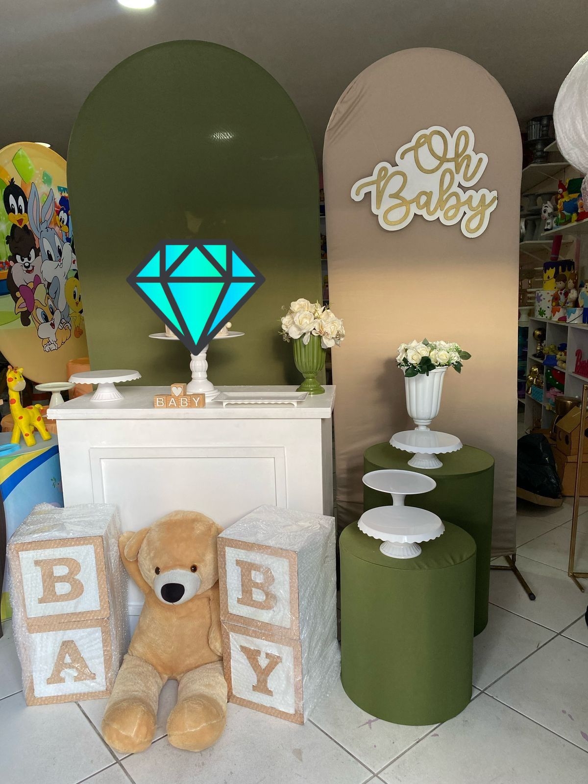 CHA DE bb VERDE OLIVA