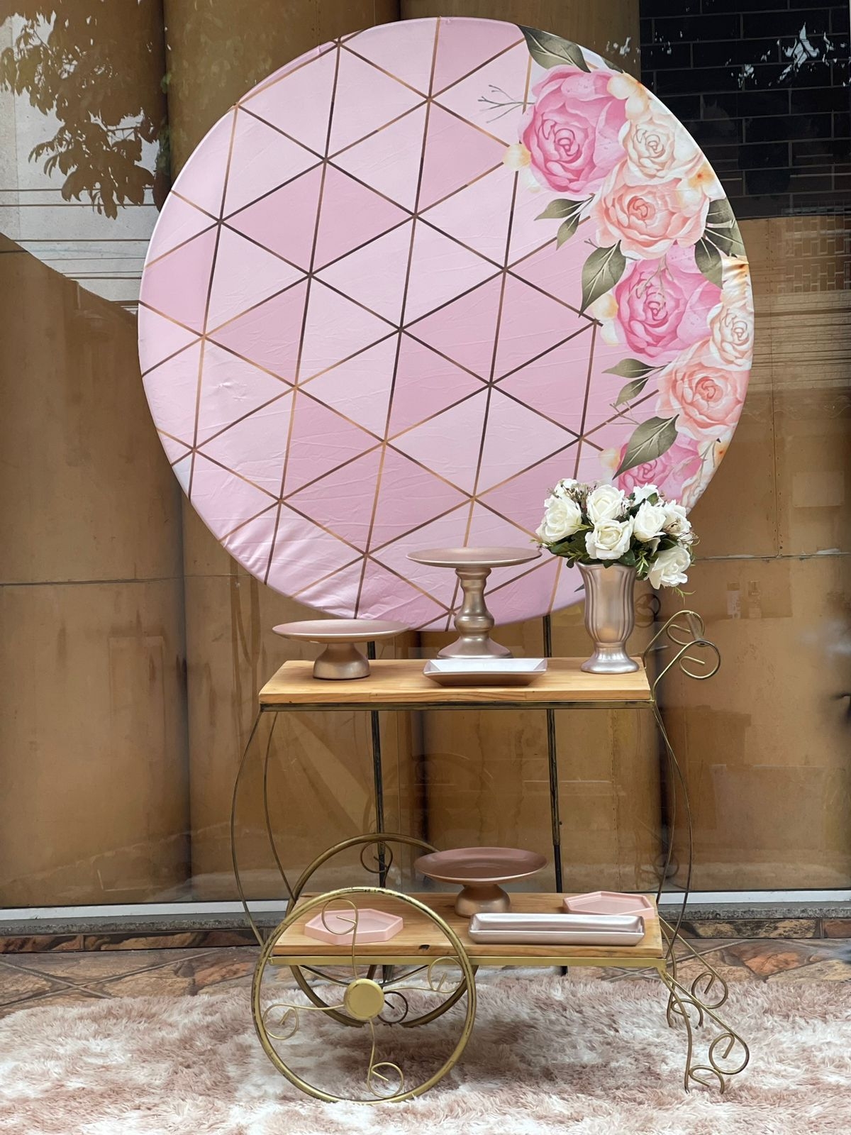 Carrinho com Rosal Floral