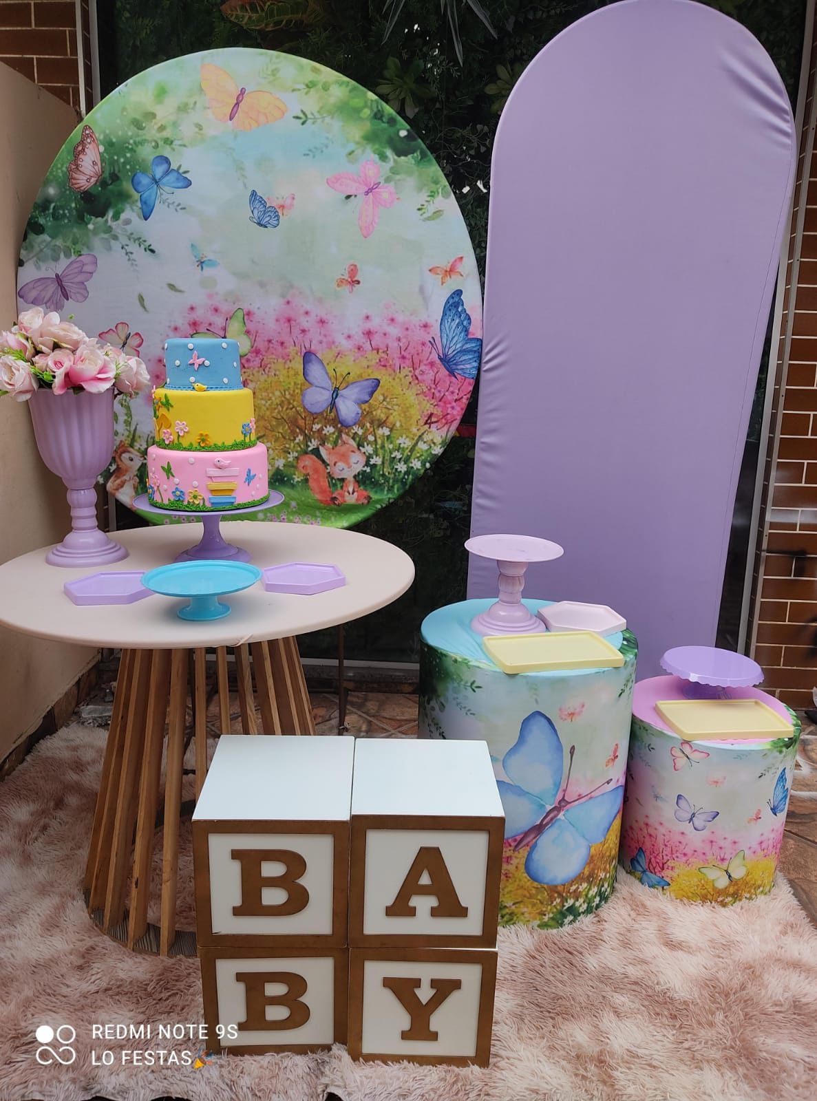 Jardim encantado no Cha de BB