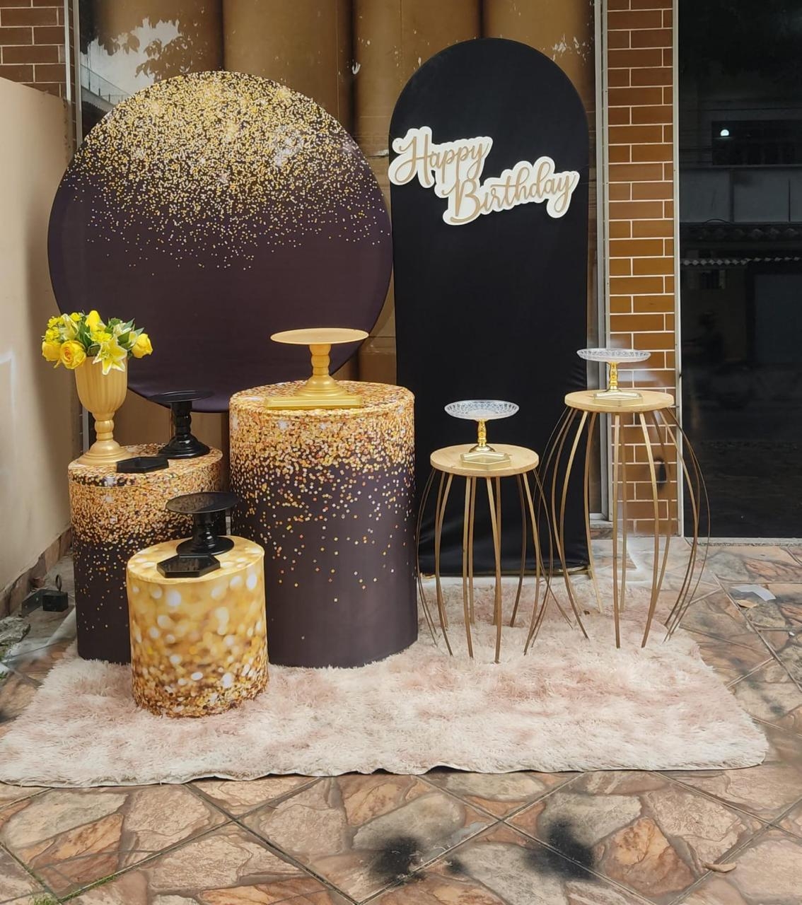 Glitter dourado completo