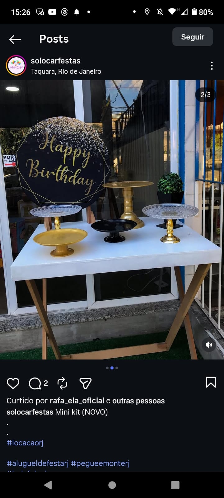 Mini Kit Happy Birthday dourado