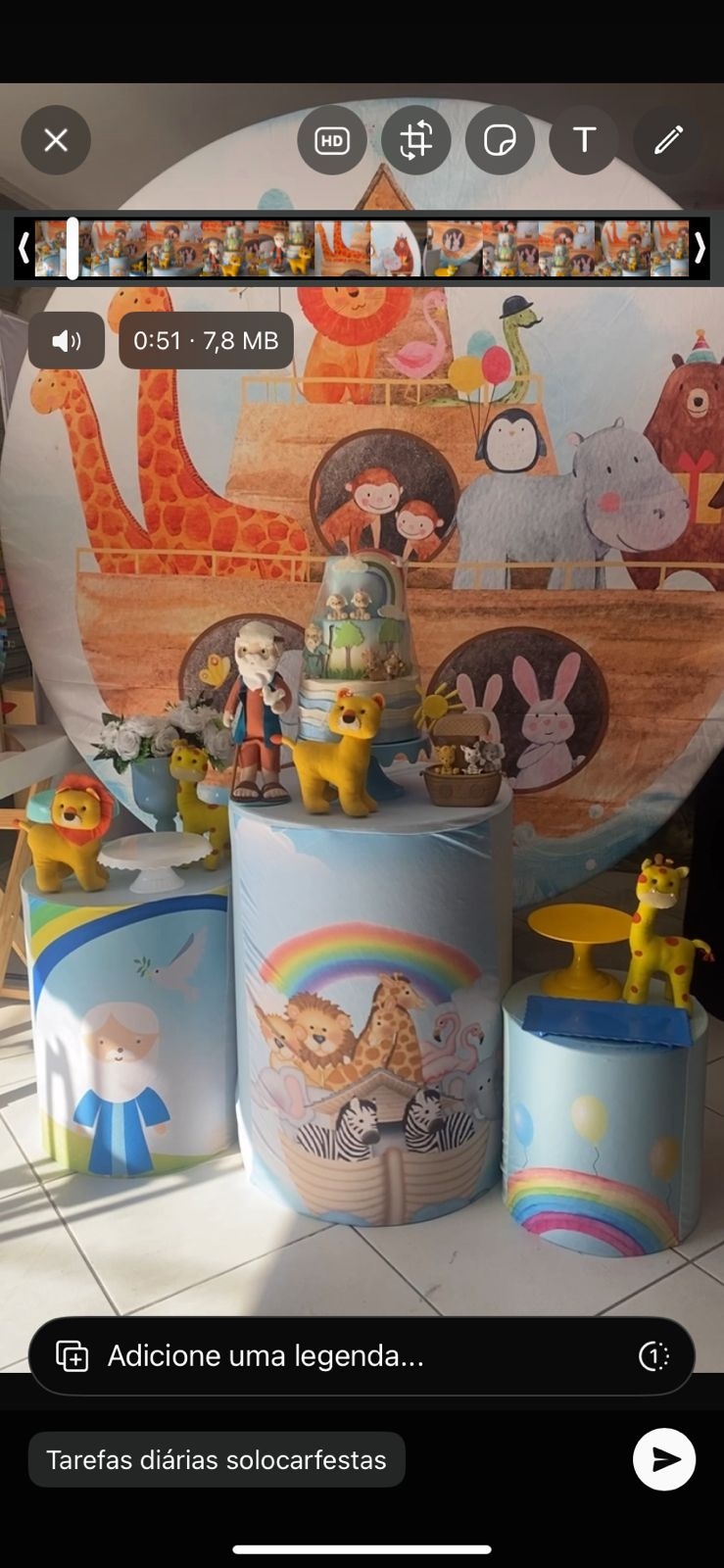 Arca de Noé painel 2 metros