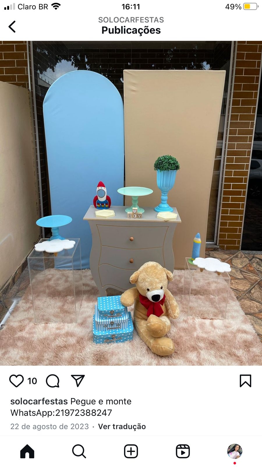 Cha de bebe Brinquedo