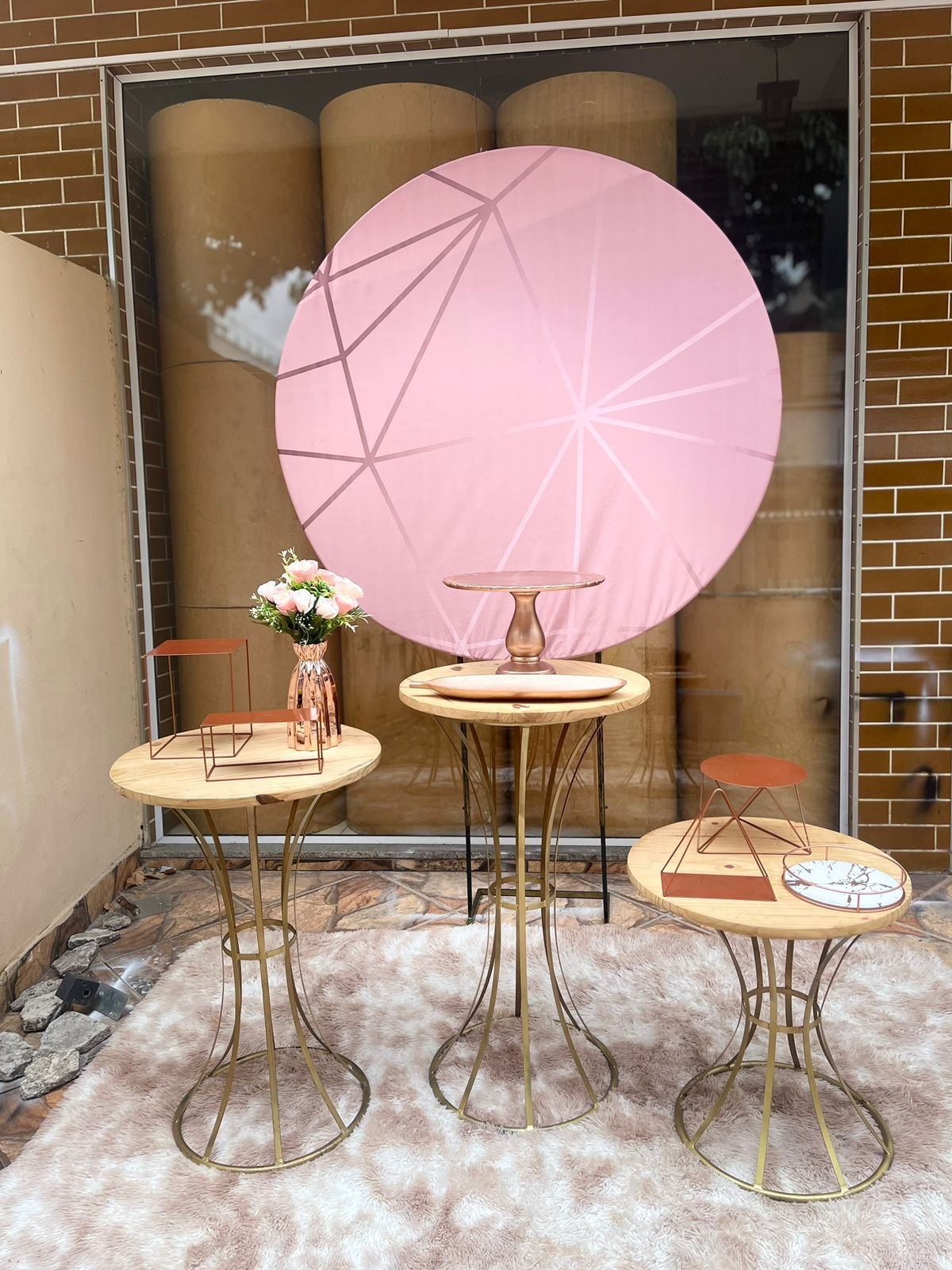 Rose listrado com bailarinas