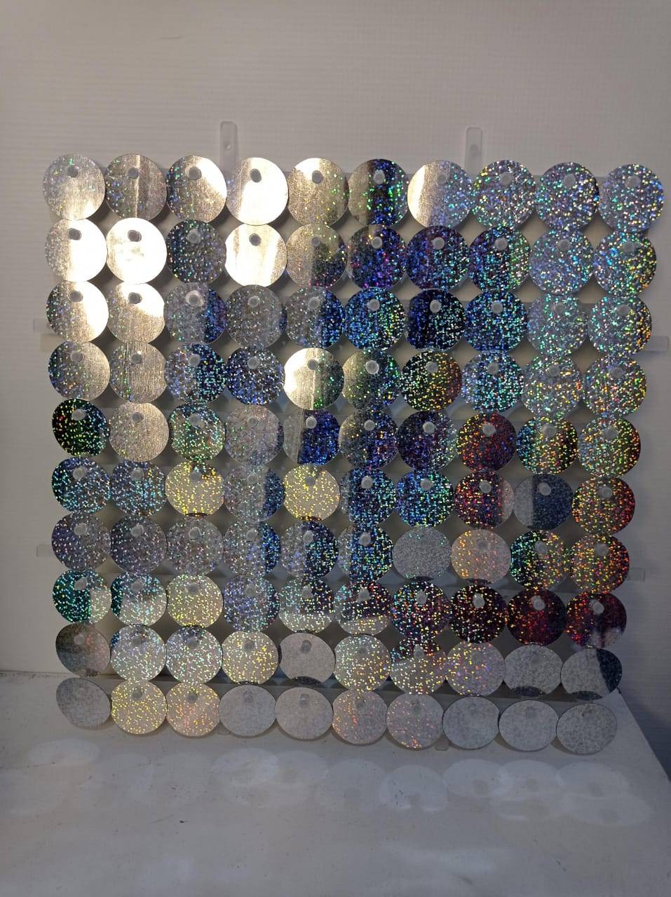 Shimmer prata holográfico