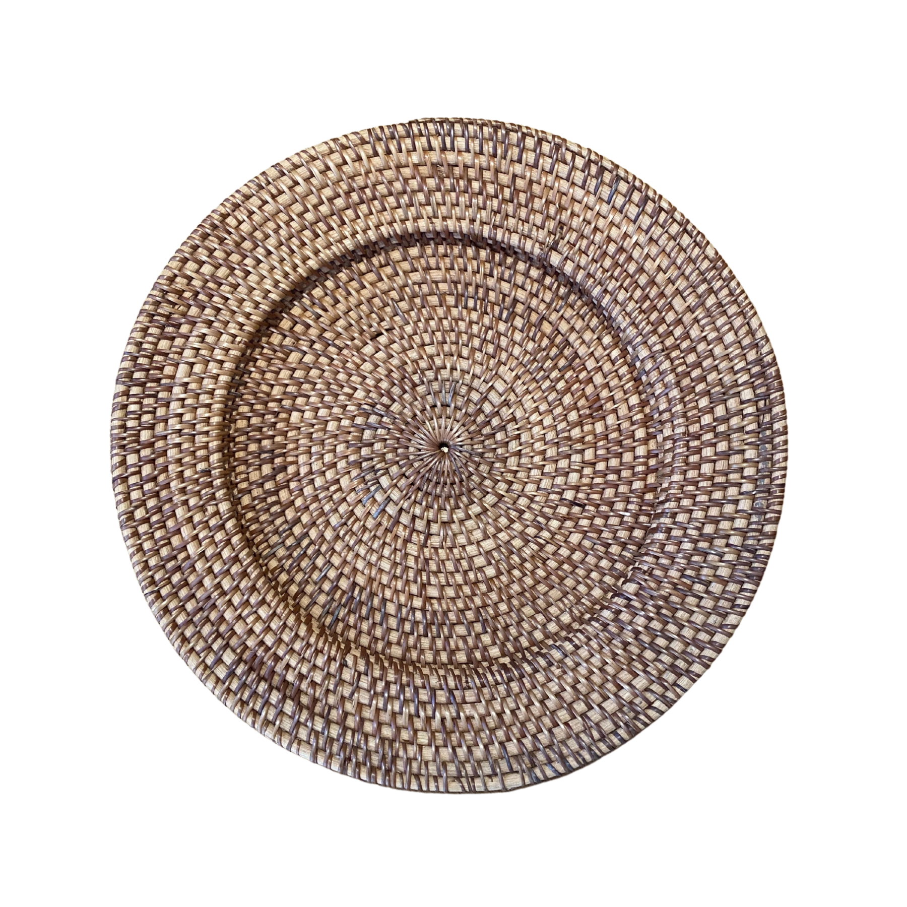 SP100 - Sousplat Rattan Natural com Aba