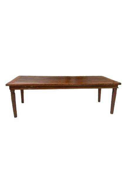 Mesa Rustica de madeira 2,50 x 0,80