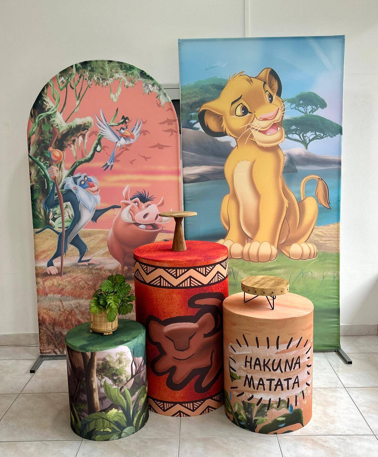 Painel Romano Rei Leão Animais