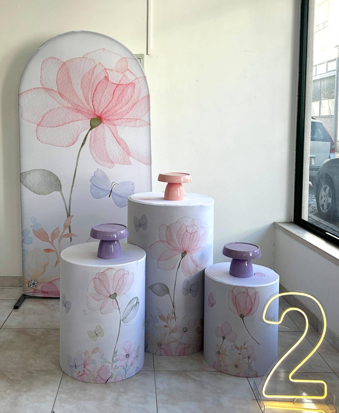 Painel Romano Jardim Clean Aberto