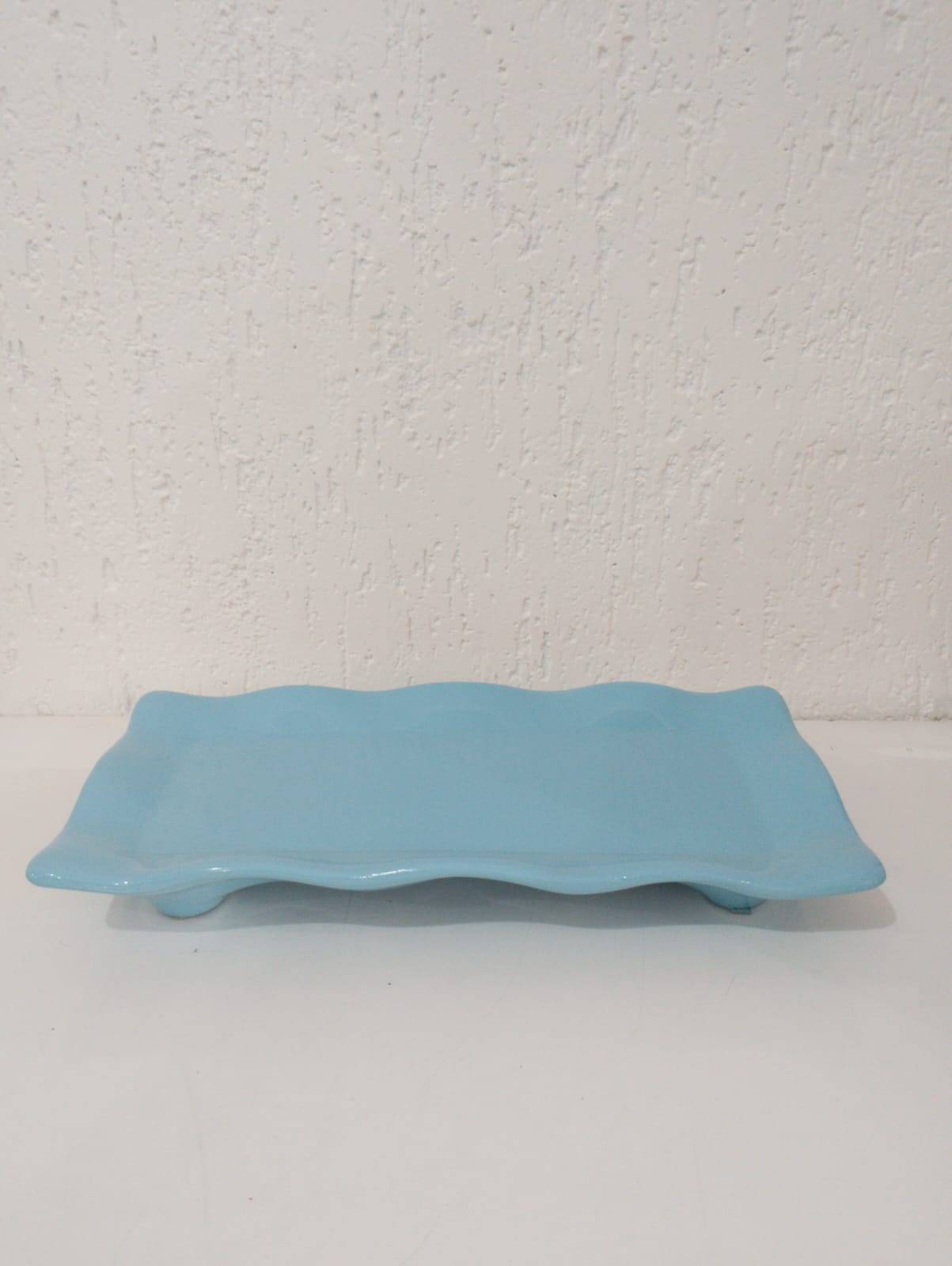 Rocamboleira Babado Retangular Azul Claro