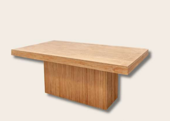 Mesa retangular méxico madeira clara