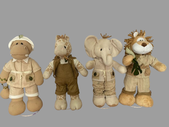 Kit personagens safari cute  