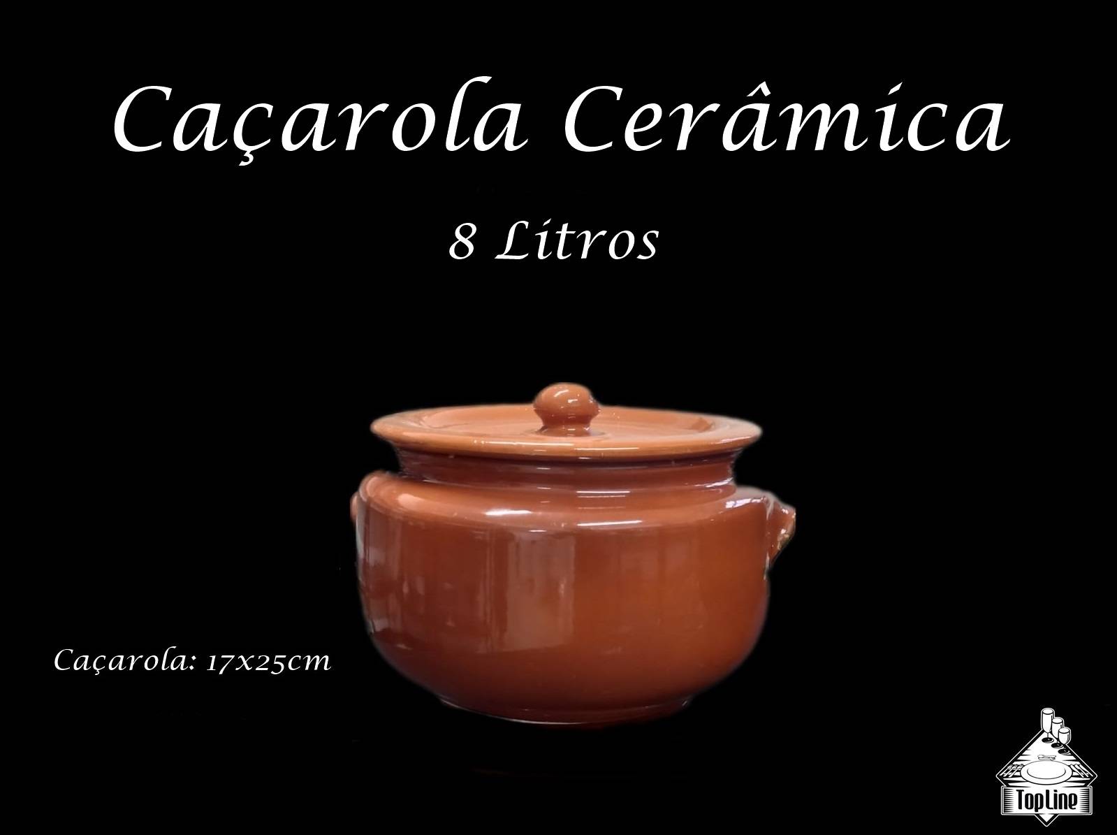 Caçarola CERÂMICA -  8 Litros