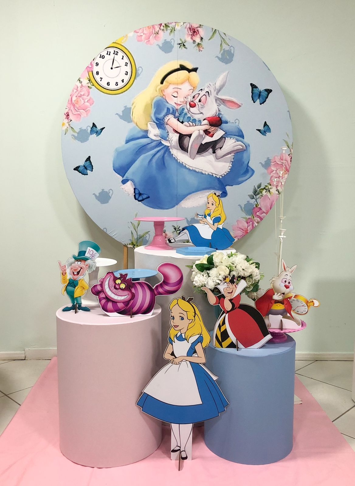 Alice no país das maravilhas kit prata 