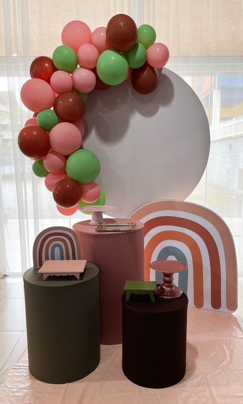 Arco íris Boho kit ouro 